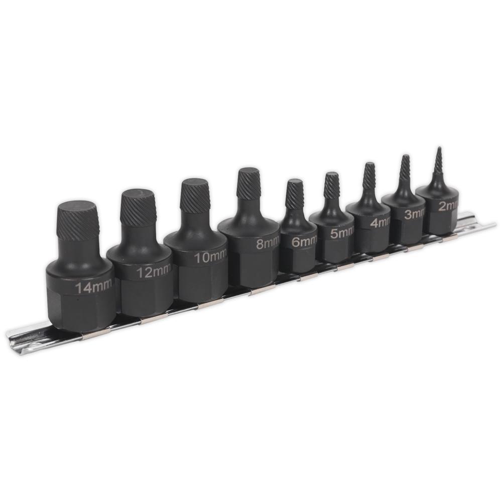 9 Piece Stud and Bolt Extractor Set