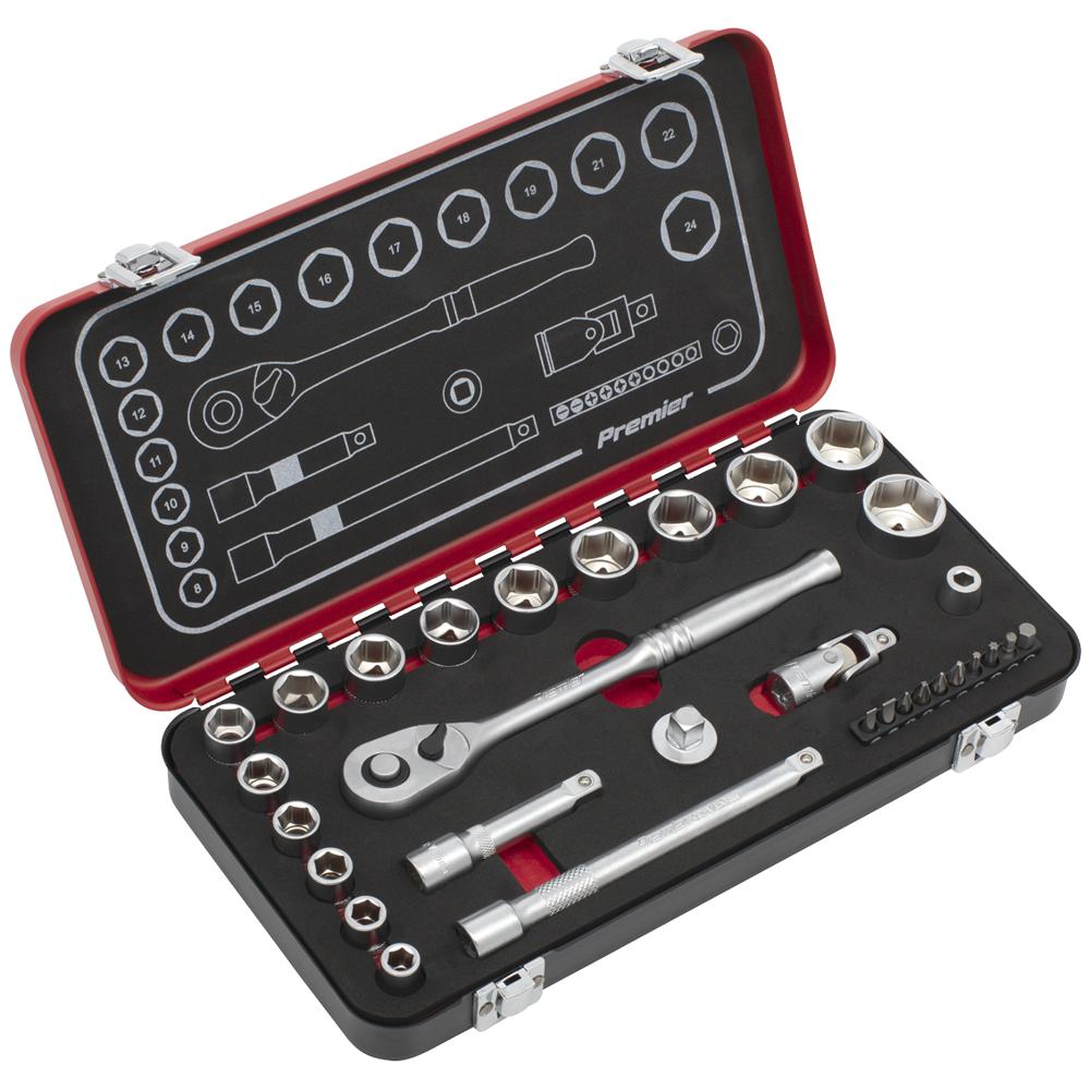 Sealey Premier Platinum Series 31 Piece 3/8" Drive Socket Set 3/8