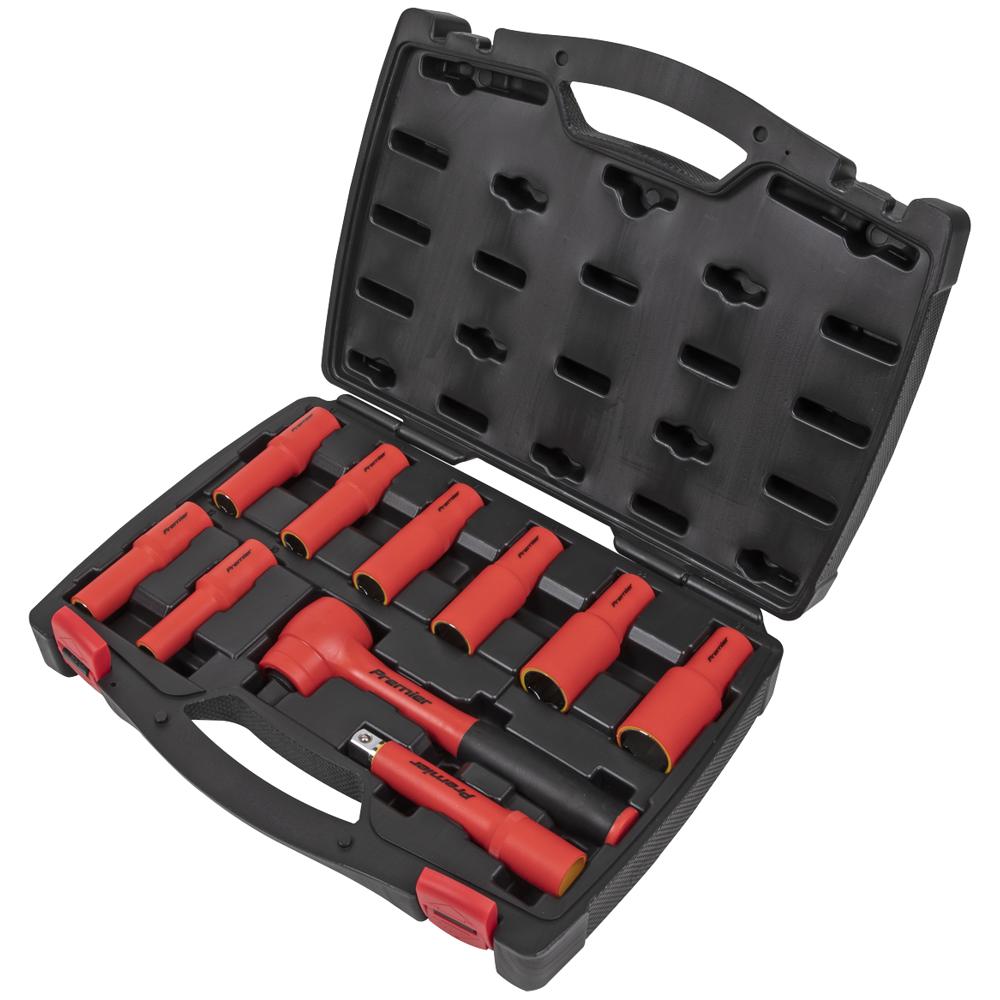 Sealey 10 Piece 1/2" Drive VDE Insulated Socket Set 1/2