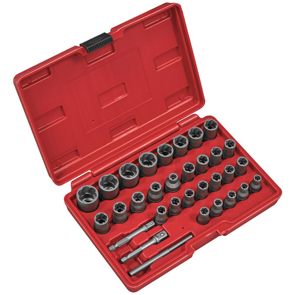 32 Piece Bolt & Nut Extractor Set