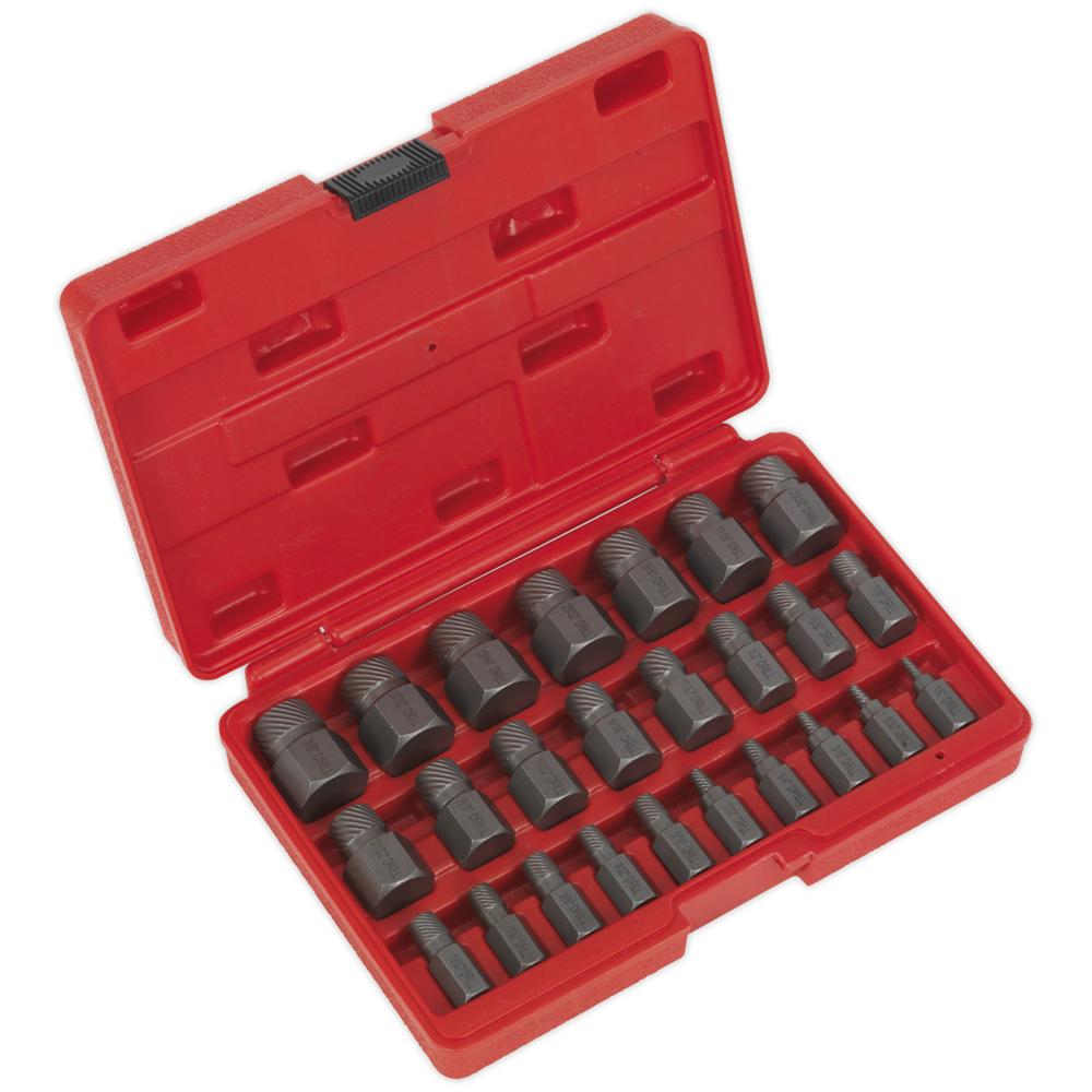25 Piece Multi Spline Screw Extractor Set