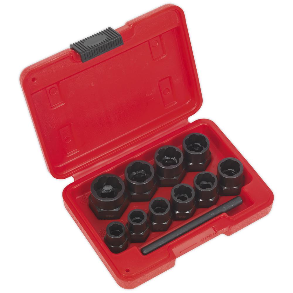 Sealey 10 Piece 3/8" Drive Bolt Extractor Set 3/8