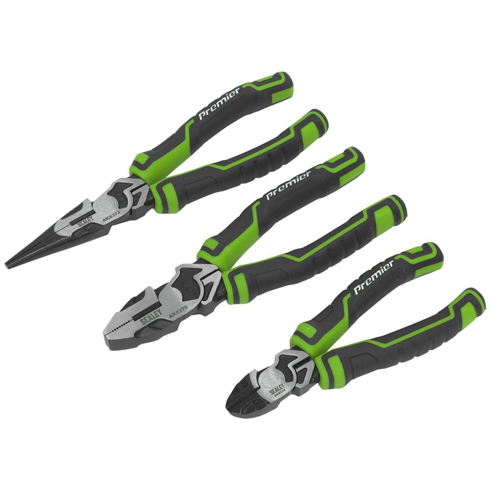 AK8376HV 3 Piece High Leverage Hi Vis Plier Set