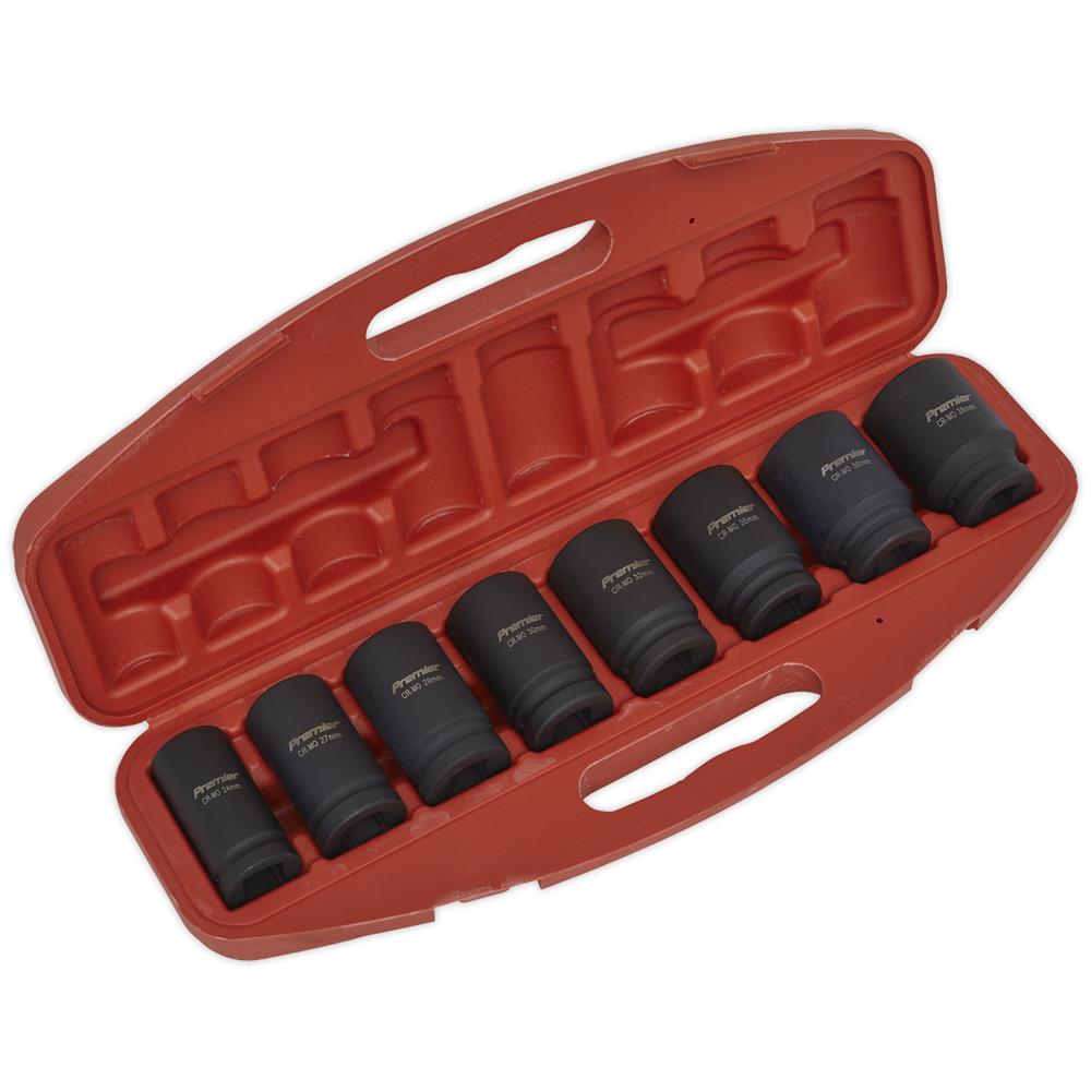 8 Piece 3/4" Drive Deep Impact Socket Set Metric