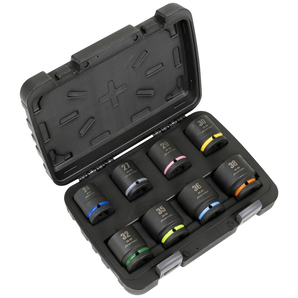 Sealey Premier 8 Piece 3/4" Drive Hexagon Impact Socket Set 3/4