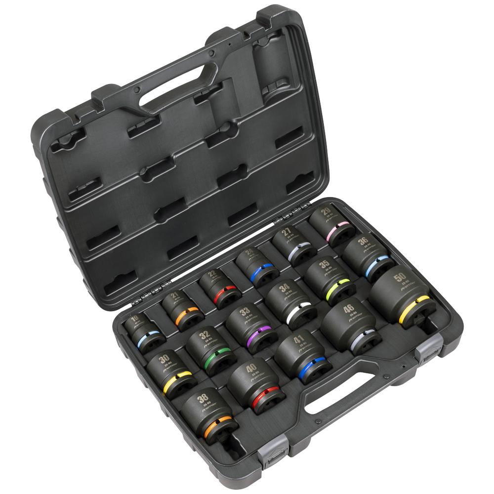 Photos - Bits / Sockets Sealey Premier 17 Piece 3/4" Drive Hexagon Impact Socket Set 3/4" AK8892M 