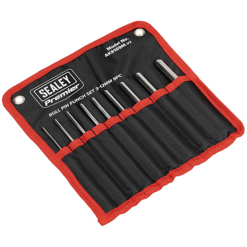 Sealey 9 Piece Roll Pin Punch Set Metric