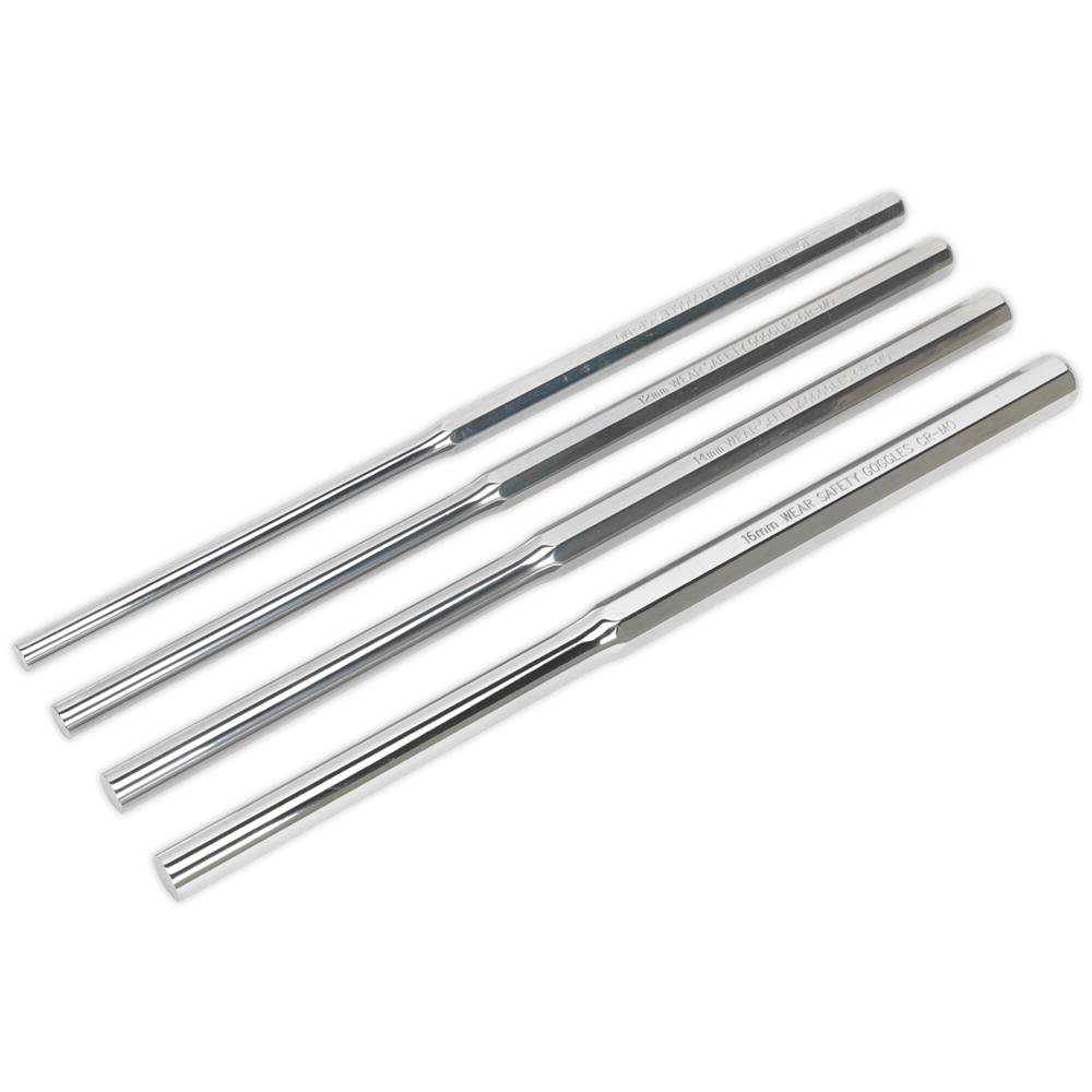 Sealey 4 Piece Extra Long Parallel Pin Punch Set