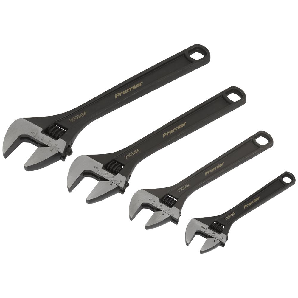 4 Piece Adjustable Wrench Set