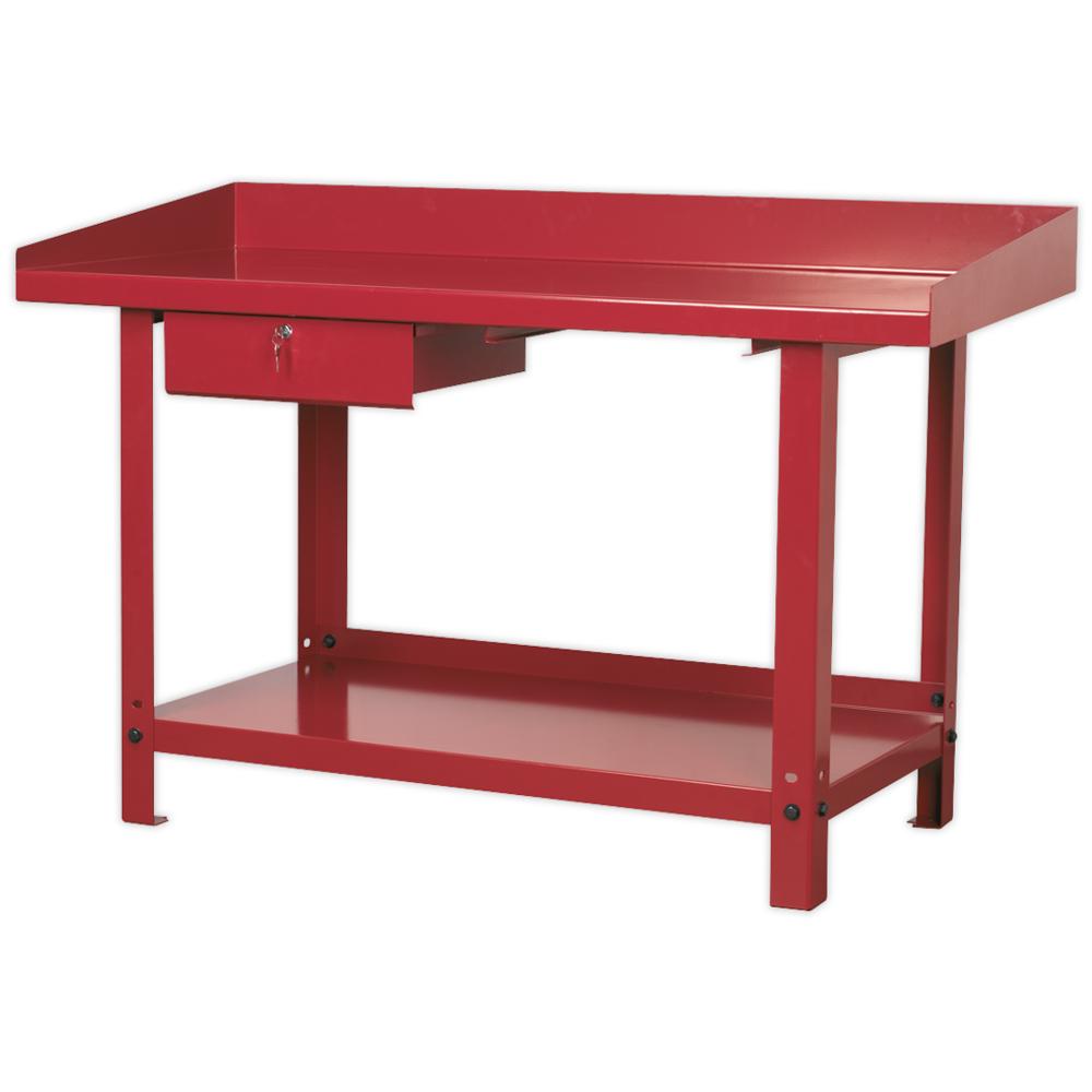 Metal Workbench with Drawer