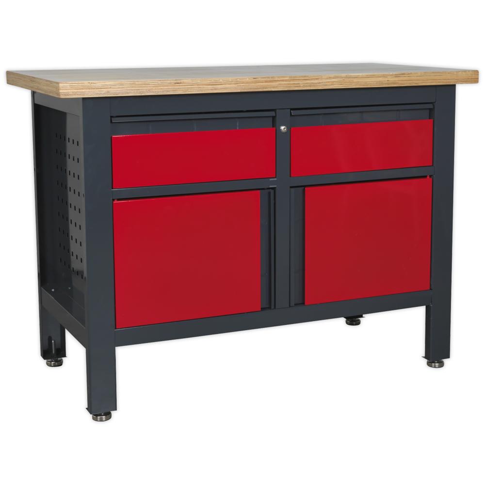 Sealey Workstation with 2 Drawers and 2 Cupboards 1.2m