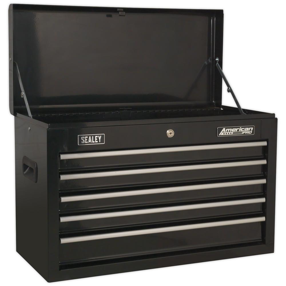 Sealey American Pro 5 Drawer Tool Chest Black