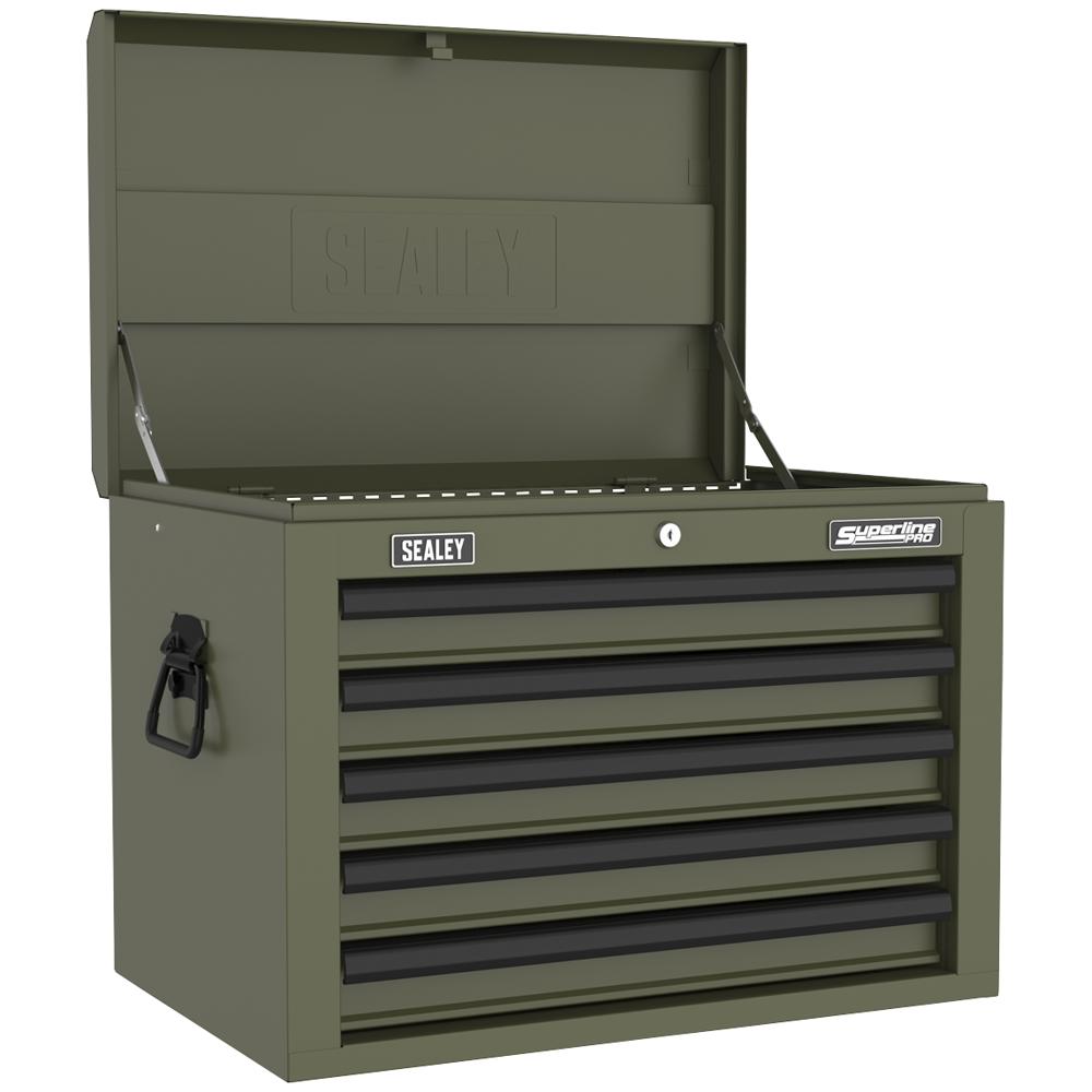 Sealey Superline Pro 5 Drawer Tool Chest Khaki