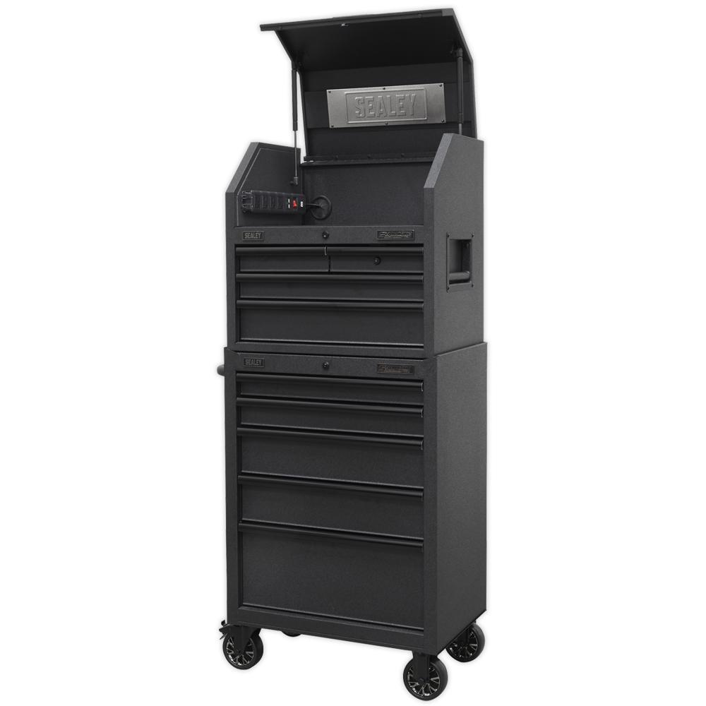 Superline Black Edition 9 Drawer Roller Cabinet and Tool Chest