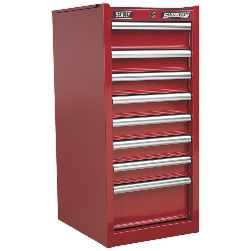 Sealey Superline Pro 8 Drawer Heavy Duty Cabinet Hang On Tool Chest Red