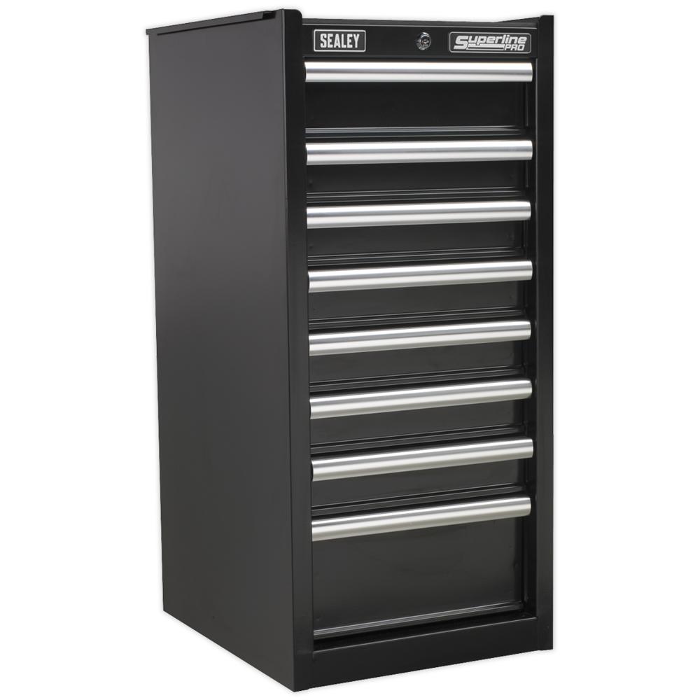 Sealey Superline Pro 8 Drawer Heavy Duty Cabinet Hang On Tool Chest Black
