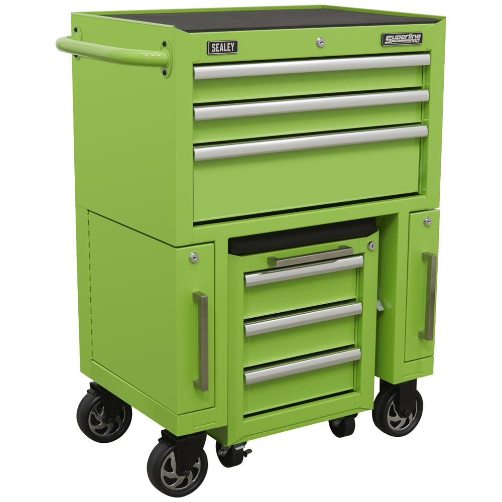 Tool Roller Cabinet and Pull Out Utility Seat