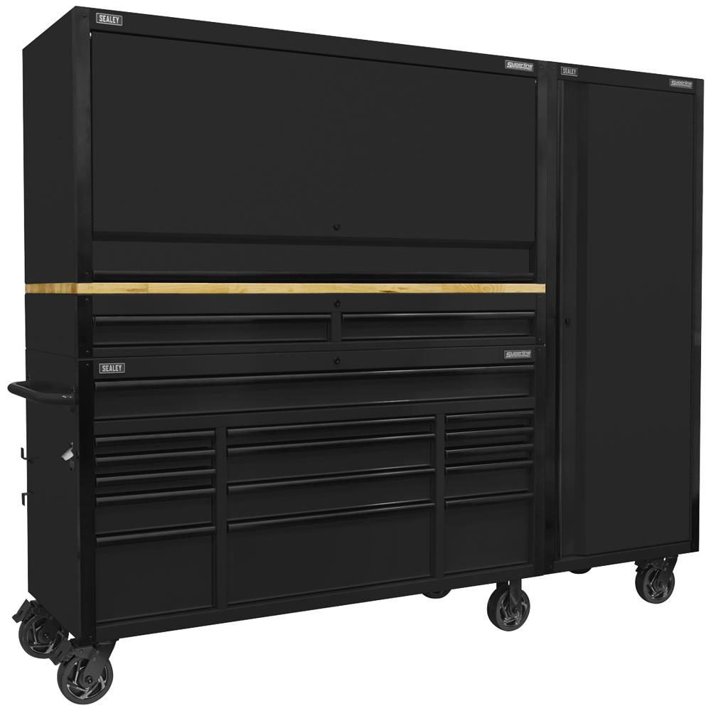 Superline Pro 15 Drawer Trolley Workstation and Side Locker