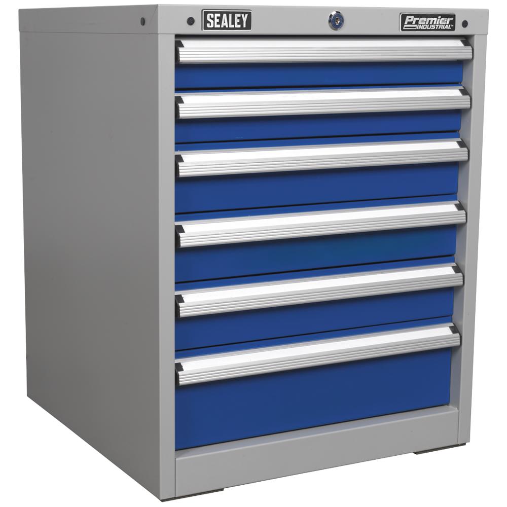 Premier Industrial Workstation Cabinet 6 Drawer