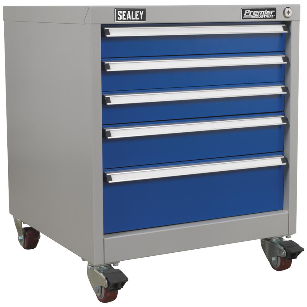 Premier Industrial Mobile Cabinet 5 Drawer