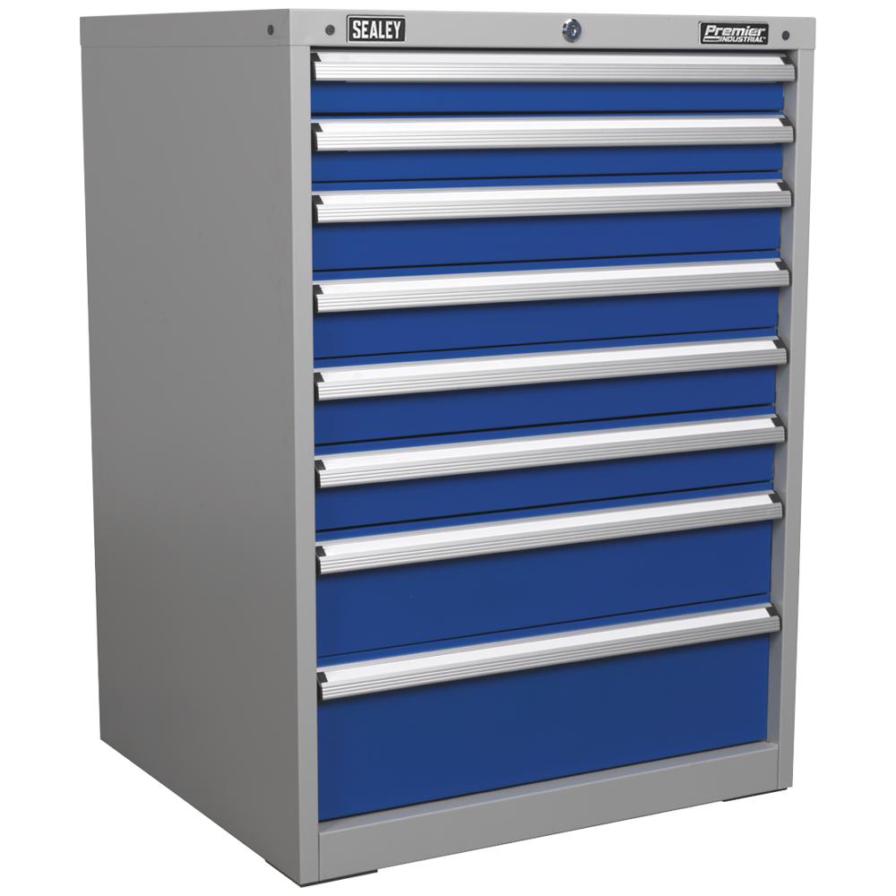Sealey Premier Industrial Workstation Cabinet 8 Drawer Blue / Grey