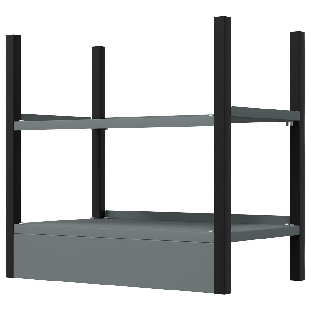 Base Unit with 2 Shelves for Modular Racking System