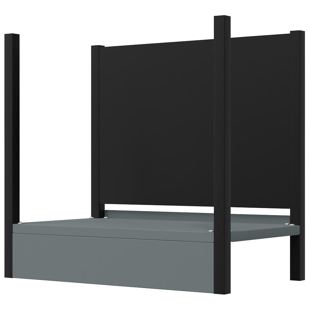 Base Unit with Shelf for Modular Racking System