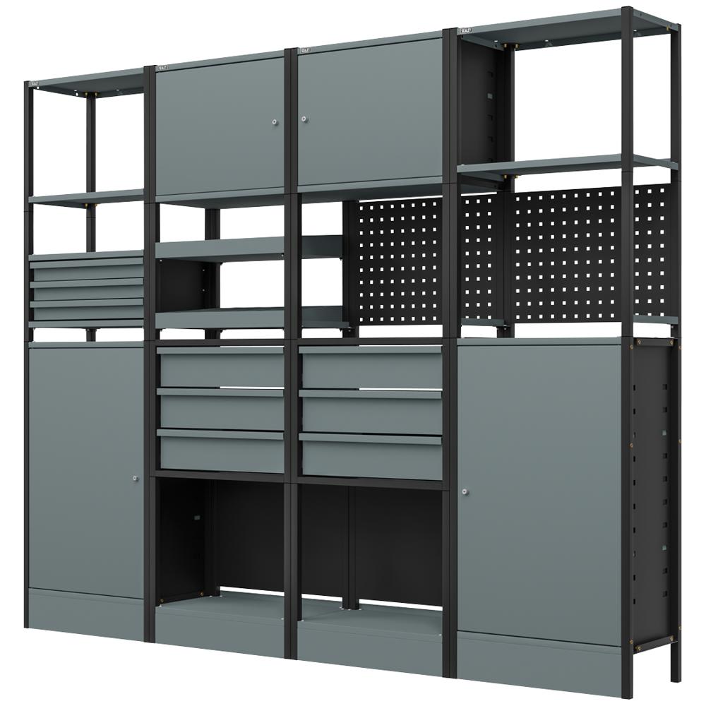 4 Unit Wide Modular Racking System Combo