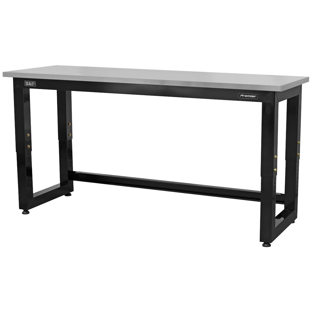 Heavy Duty Adjustable Stainless Steel Worktop Workbench