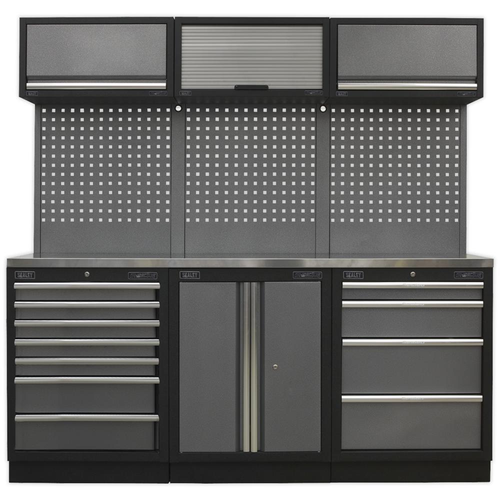 Superline Pro MSS Stainless Steel Worktop Storage Combo