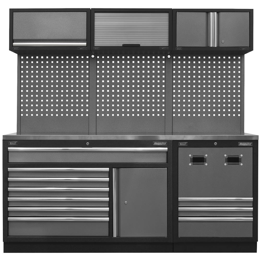 Superline Pro MSS Stainless Steel Worktop Storage Combo