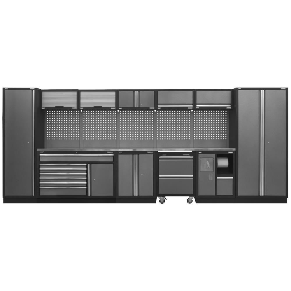 Superline Pro MSS Stainless Steel Worktop Storage Combo