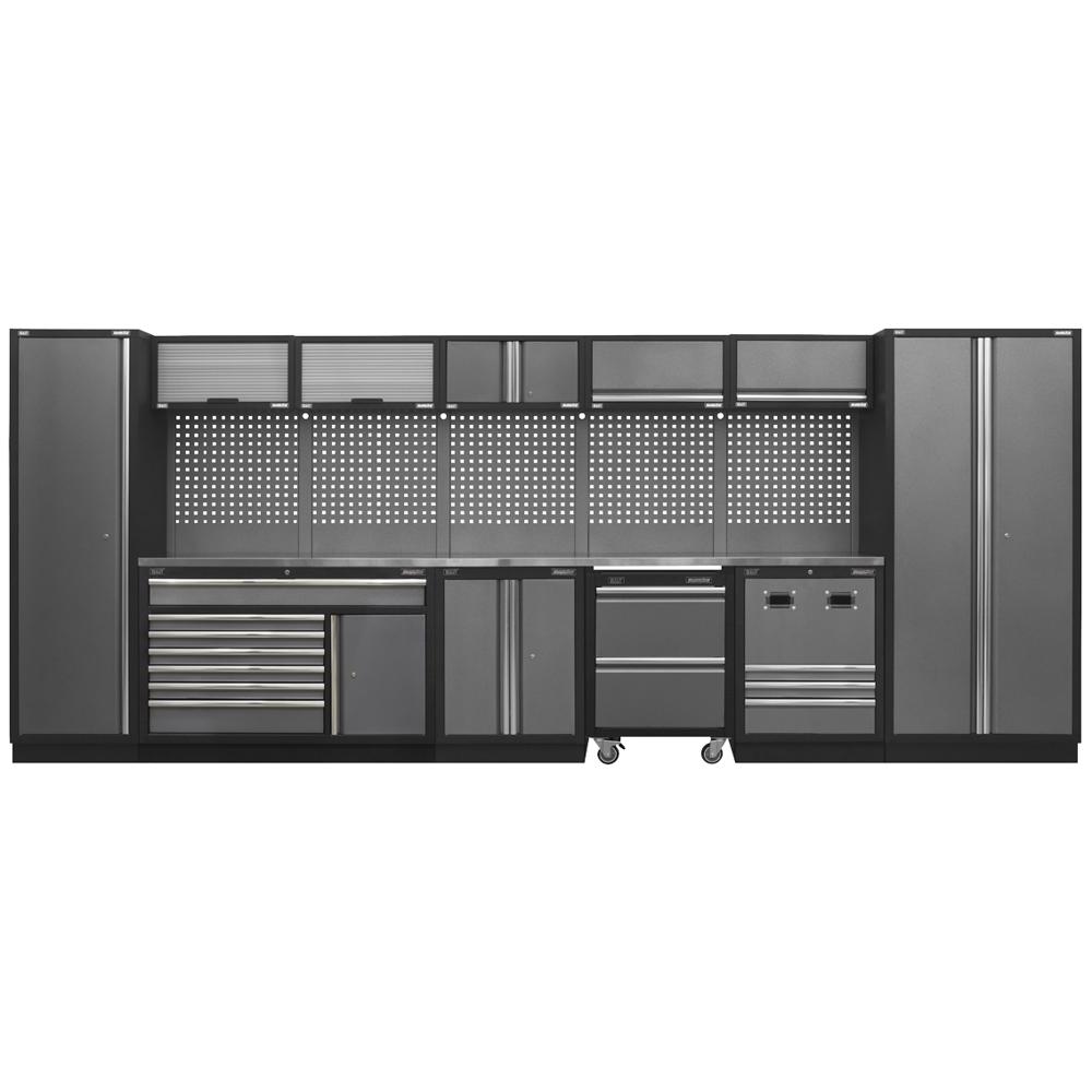 Superline Pro MSS Stainless Steel Worktop Storage Combo