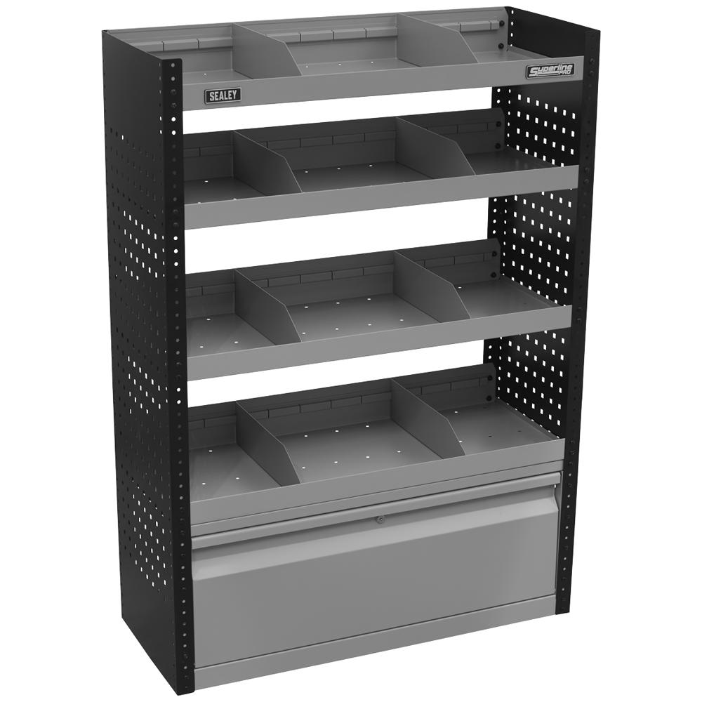 Superline Pro MSS Flat Shelf Van Storage System