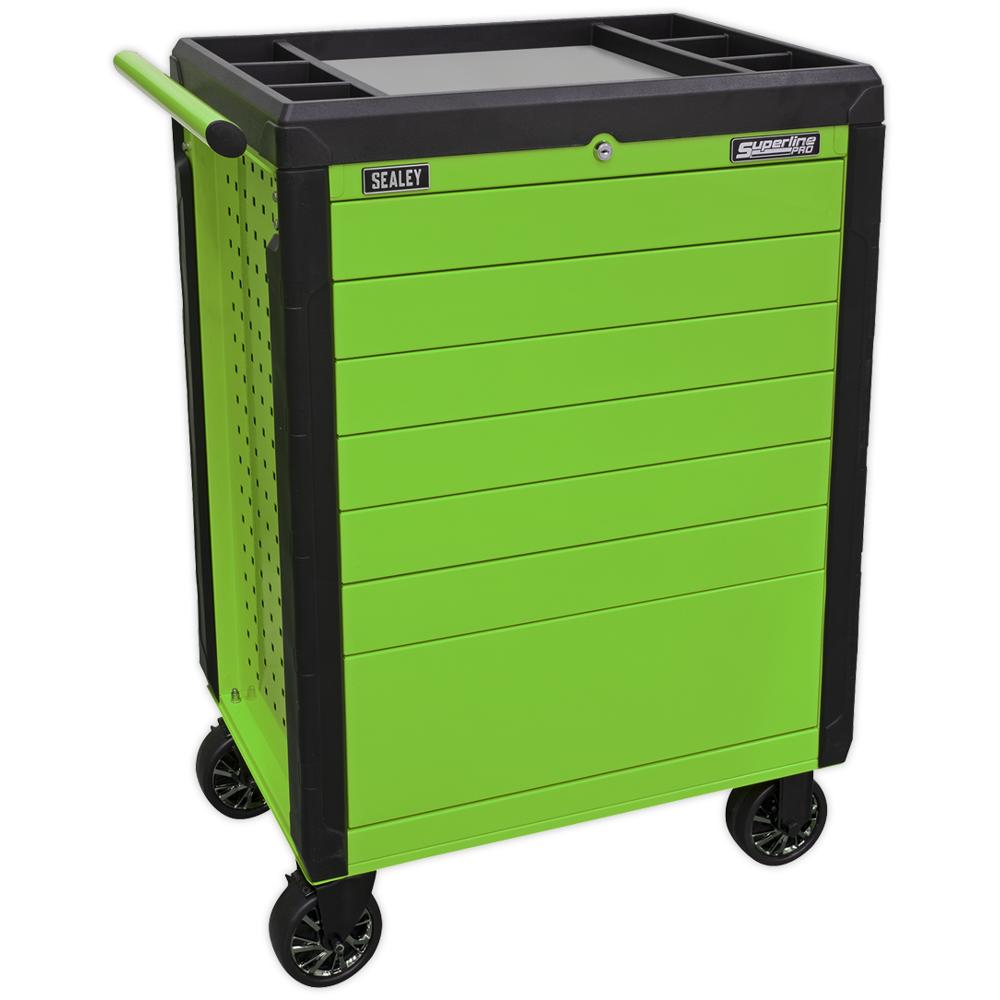 7 Drawer Push To Open Hi Vis Tool Roller Cabinet