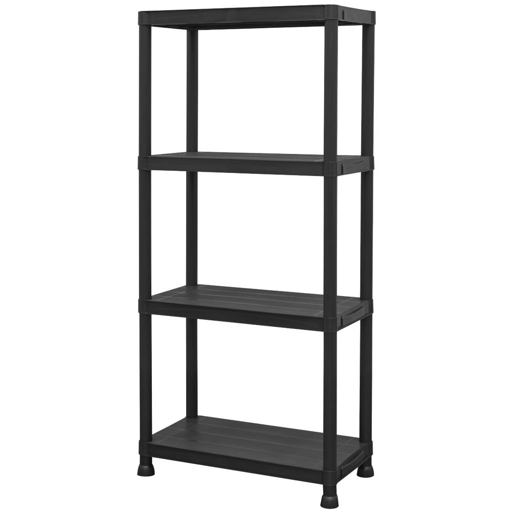 4 Shelf Plastic Racking Shelving Unit