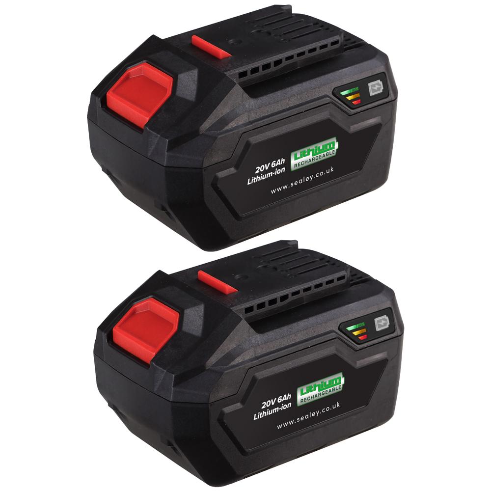 BK06 20v Cordless SV20V Li-ion Battery 6ah Pack of 2