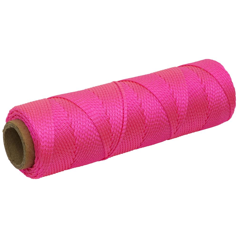 Sealey Braided Nylon Brick Line Spool 76m Pink