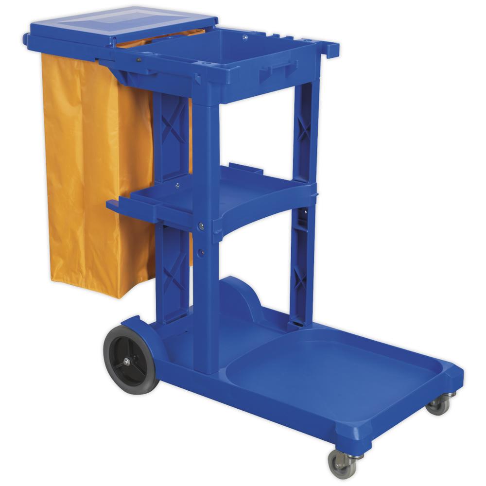 Sealey Janitorial Trolley Blue