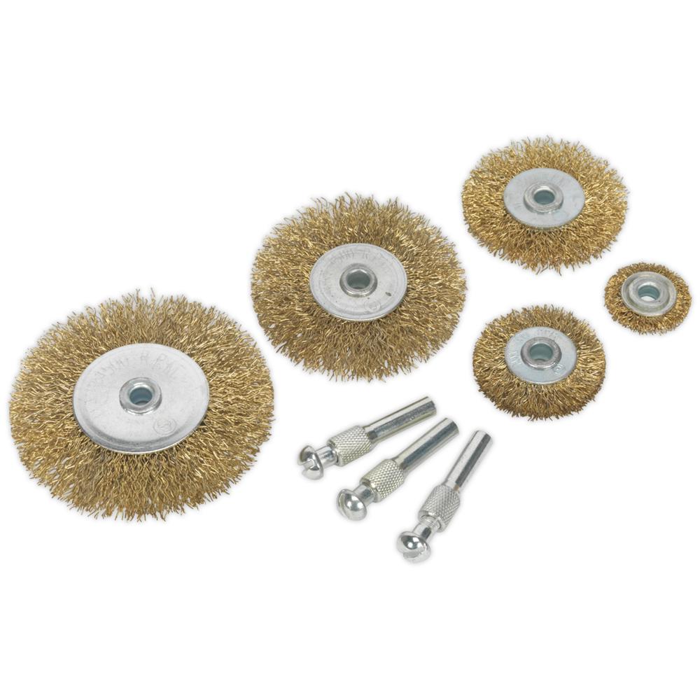 Sealey 5 Piece Brassed Wire Wheel Set