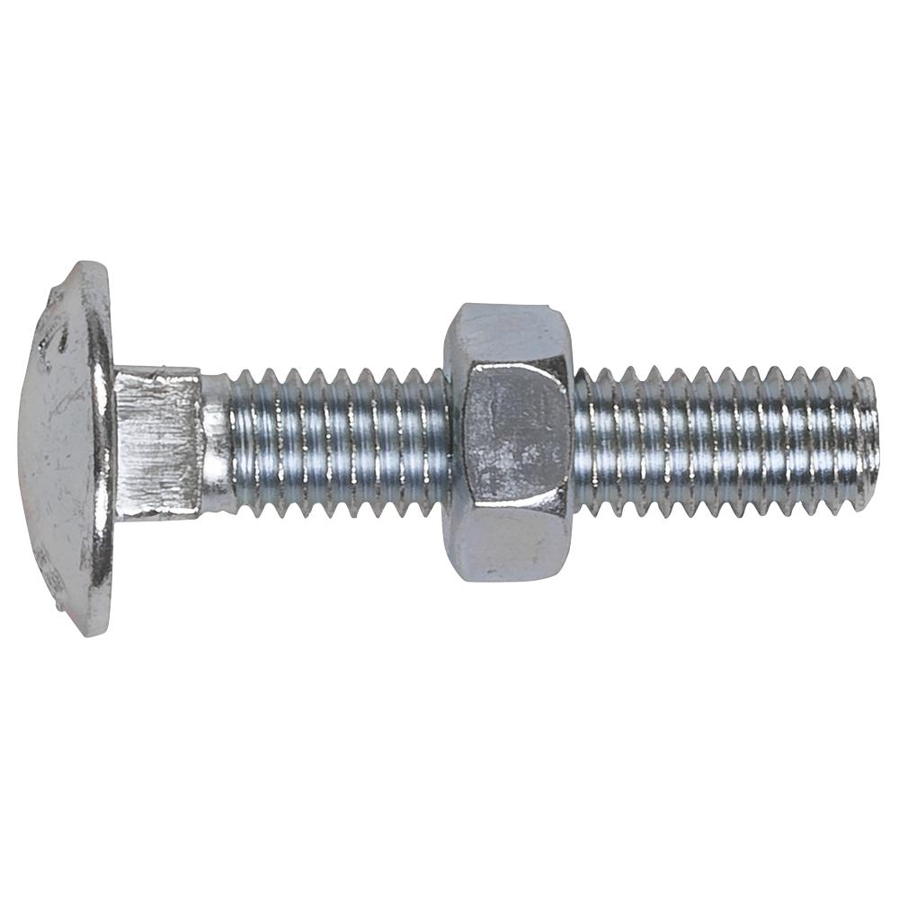 DIN 603 Coach Bolts and Nuts Zinc Plated