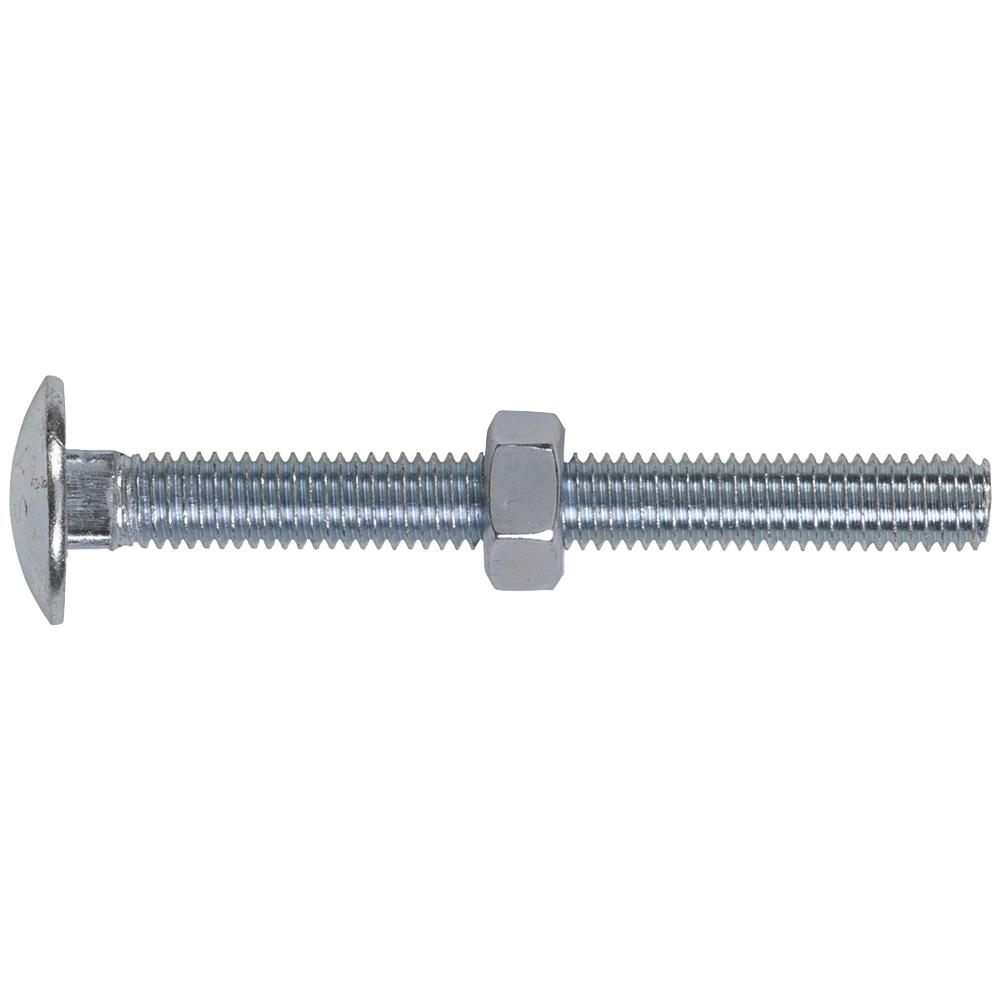 DIN 603 Coach Bolts and Nuts Zinc Plated