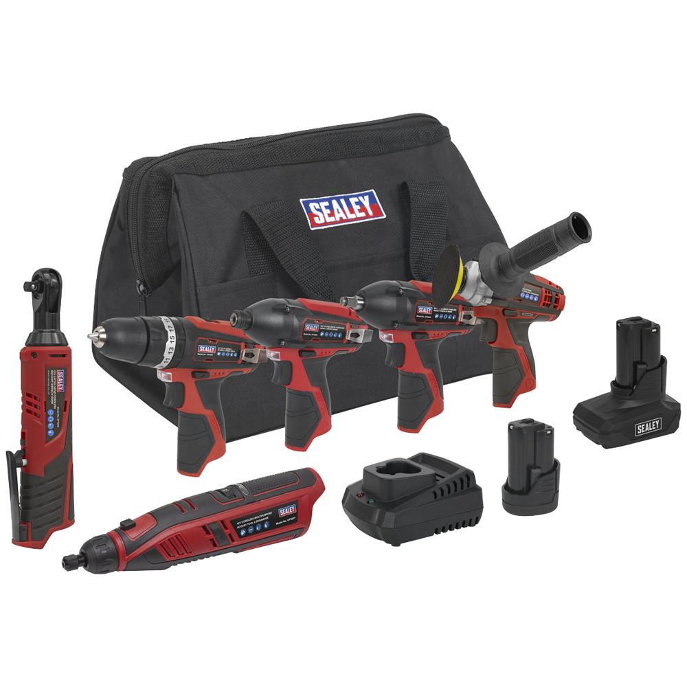 CP1200 12v Cordless 6 Piece Power Tool Kit