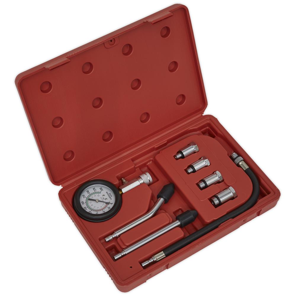 Sealey 6 Piece Compression Test Kit