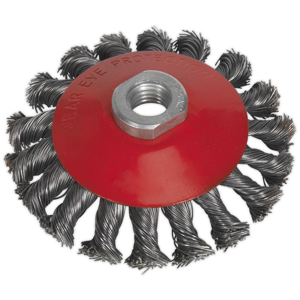 Conical Twisted Knot Wire Brush