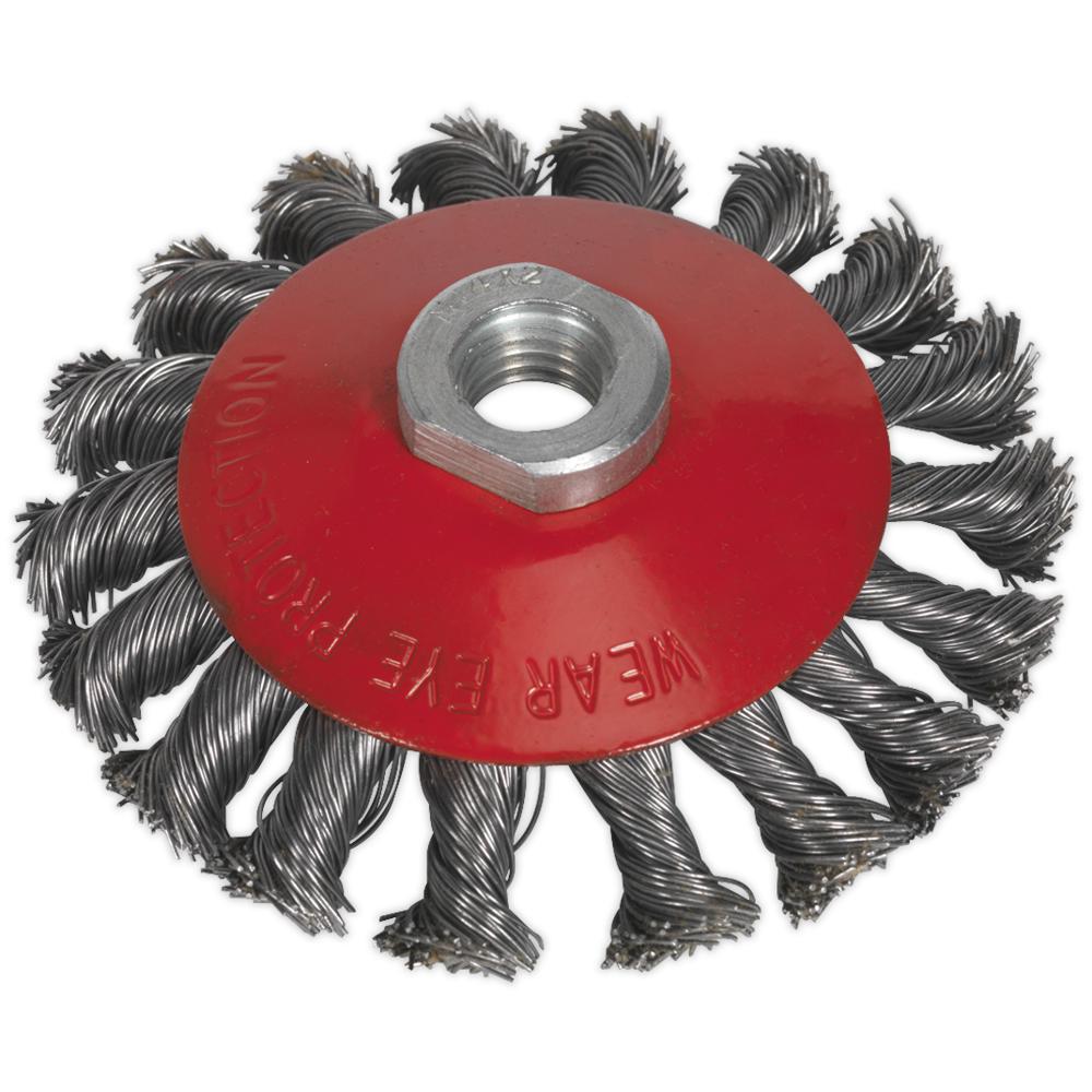 Conical Twisted Knot Wire Brush