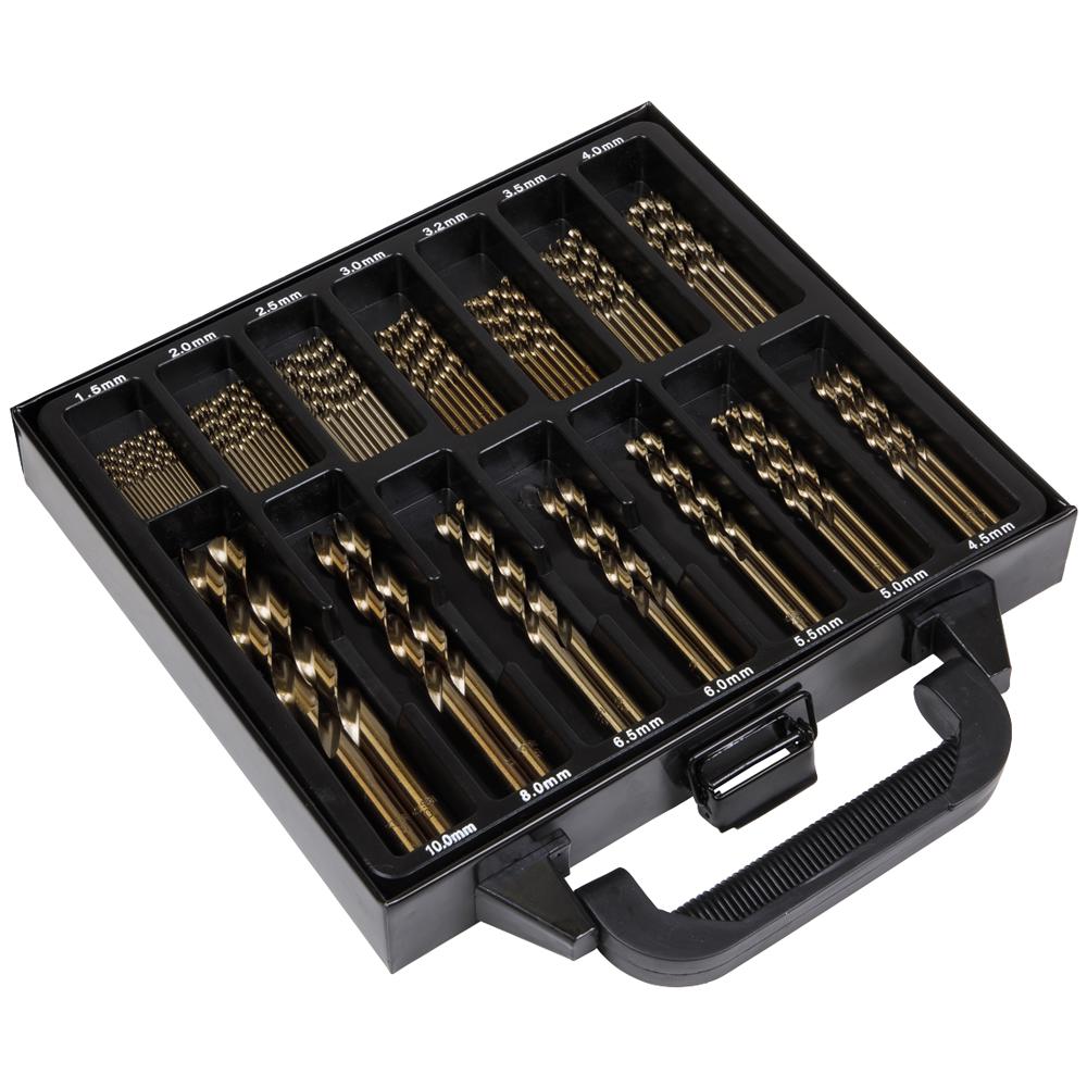 99 Piece HSS Cobalt Fully Ground Drill Bit Set