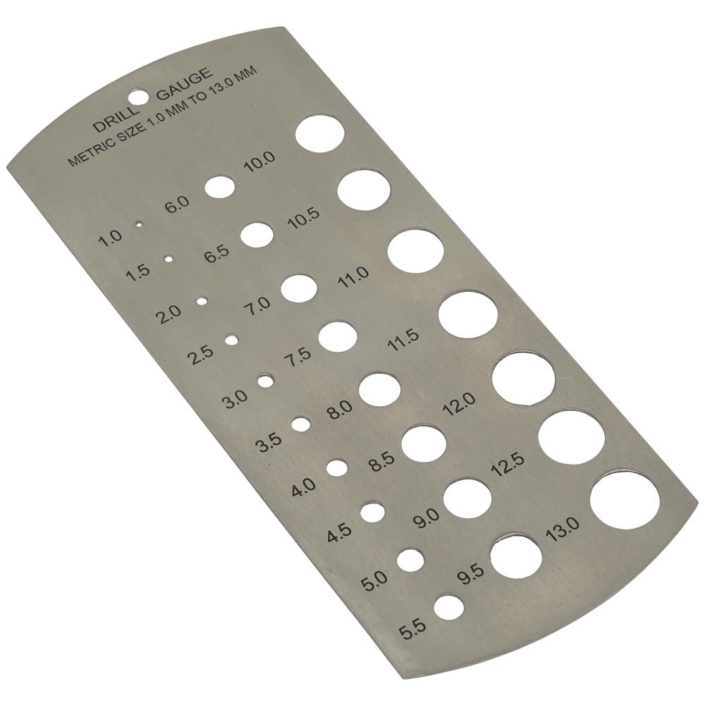 Drill Bit Size Gauge Metric