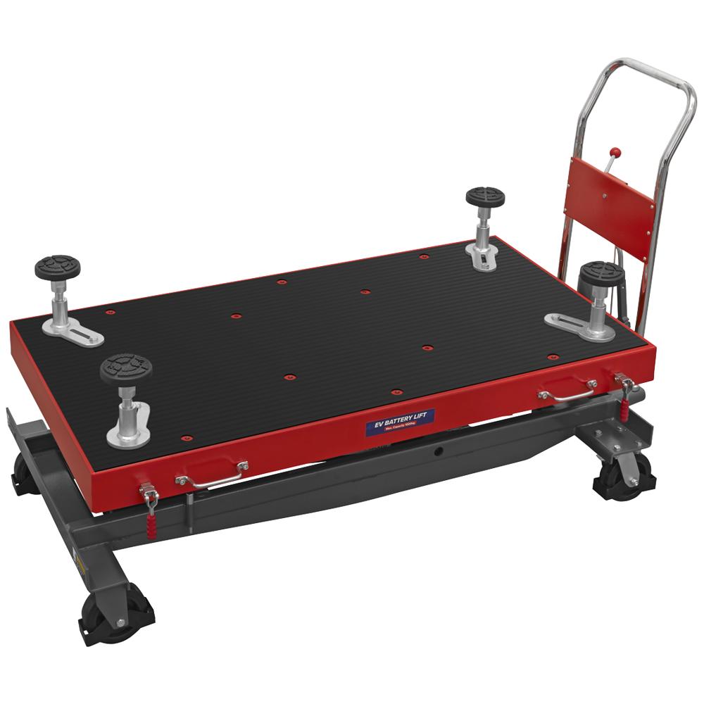 Sealey High Lift EV Battery Lift / Hydraulic Platform Truck 1000Kg