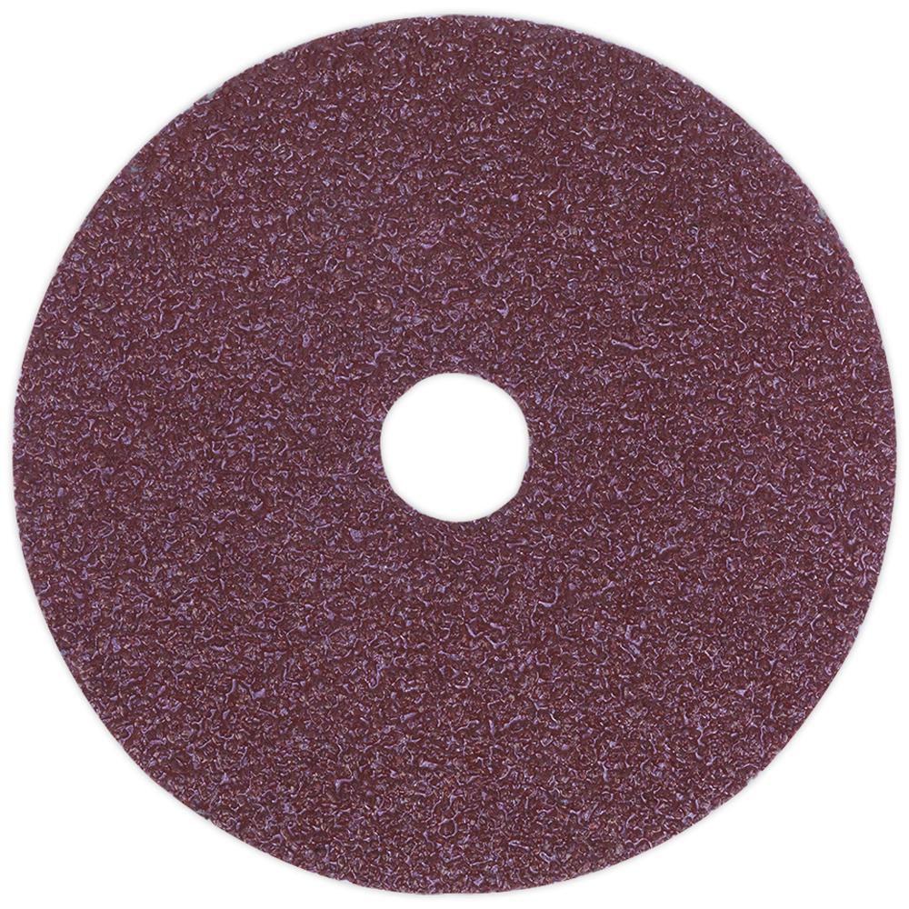 Sealey Fibre Backed Sanding Discs 100mm 100mm 50g Pack Of 25